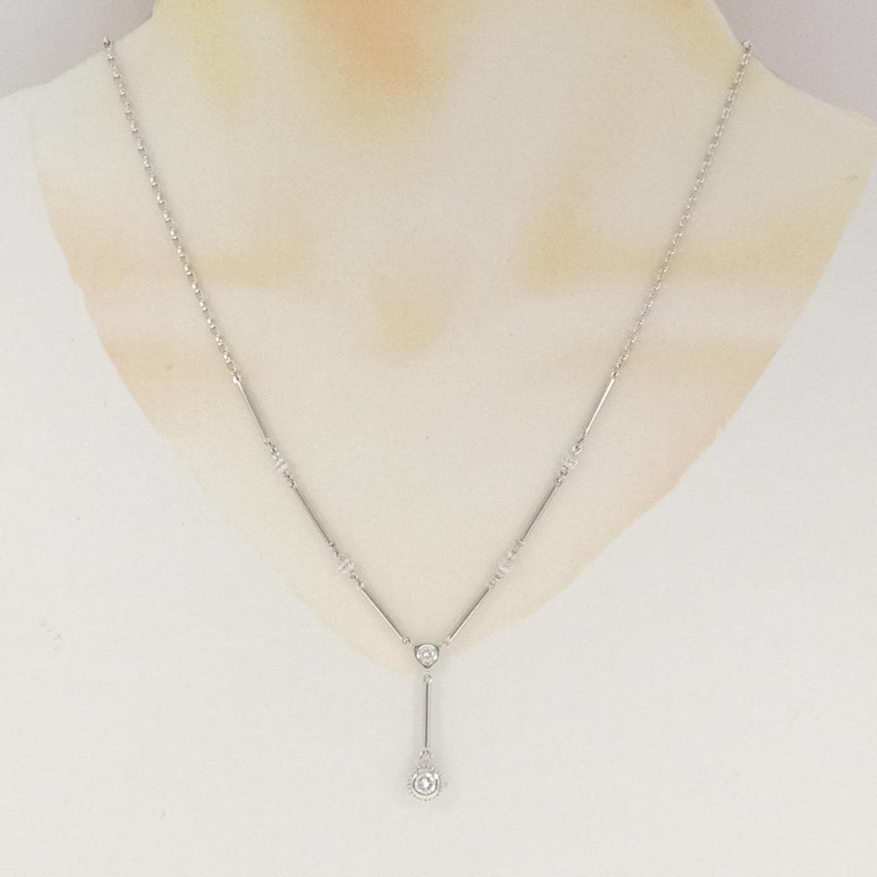 PT900/PT850 ダイヤモンド ネックレス 0.35CT