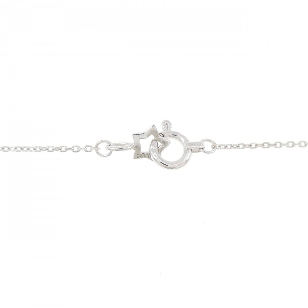 K18WG ダイヤモンド ネックレス 0.126CT