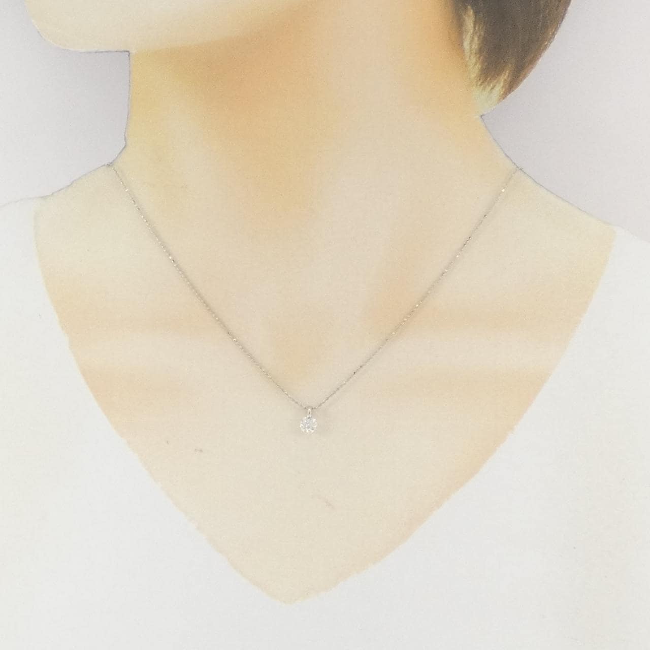 PT900/PT850 ダイヤモンド ネックレス 0.357CT