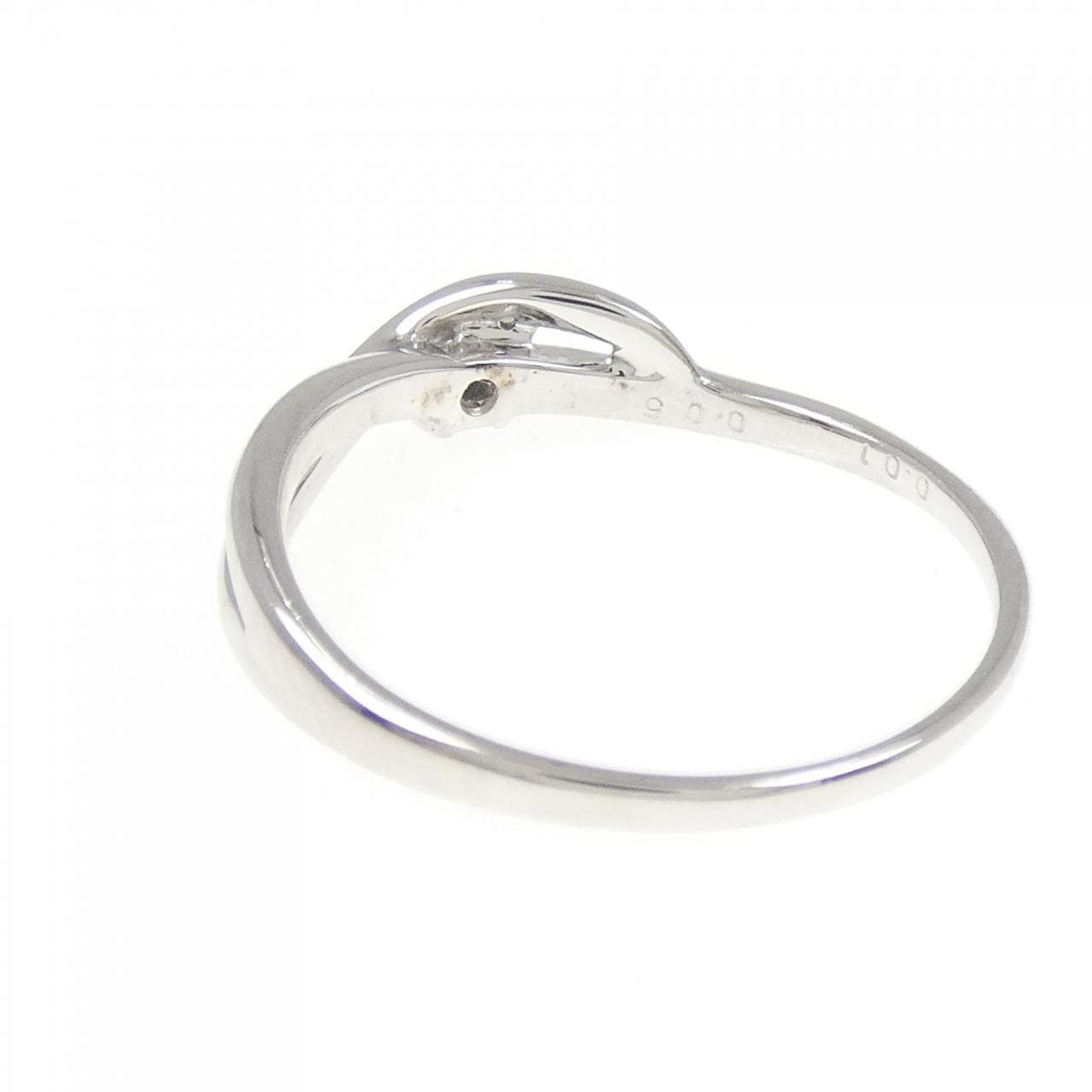 K18WG ダイヤモンド リング 0.05CT