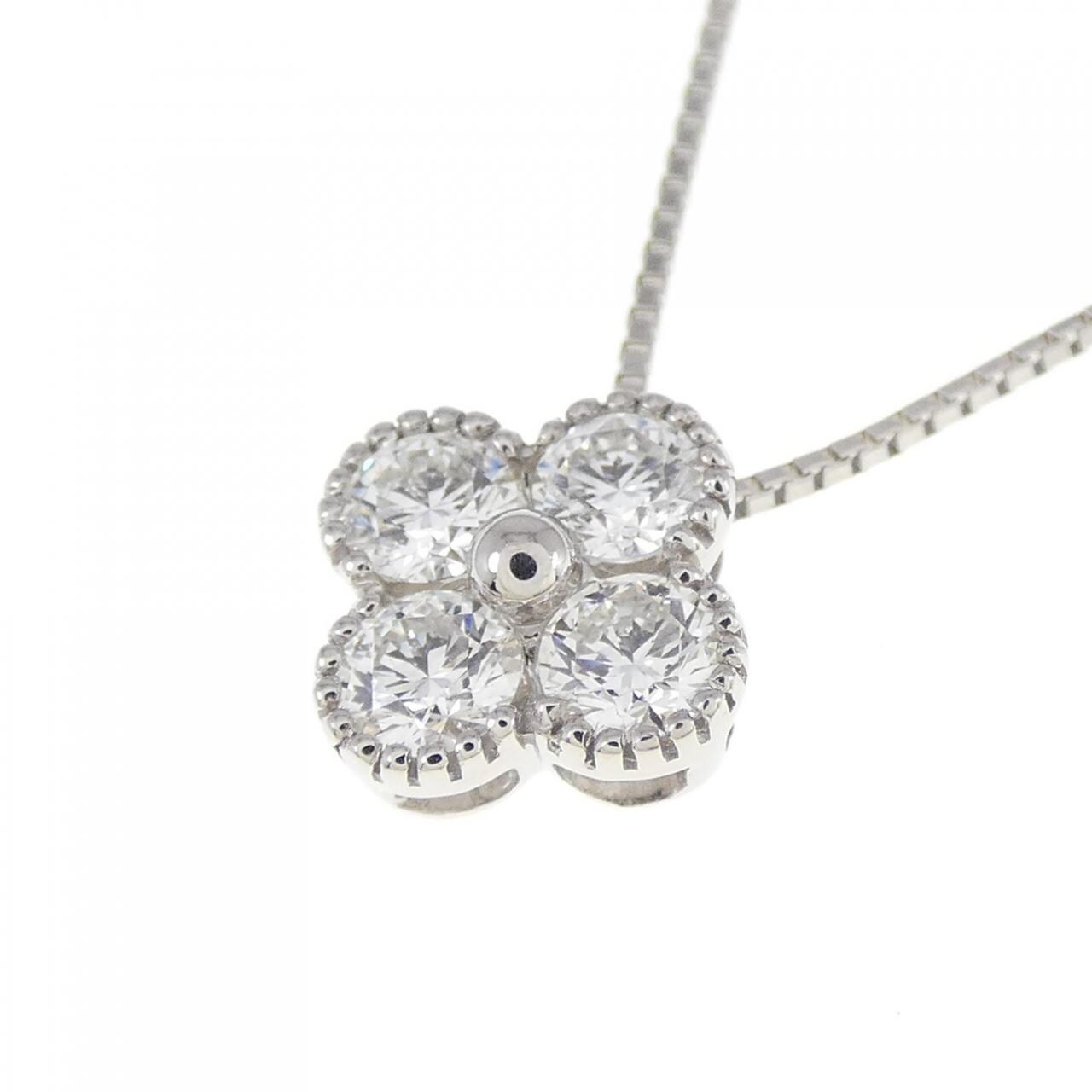 【新品】PT ダイヤモンド ネックレス 0.506CT F VS1-2 VG