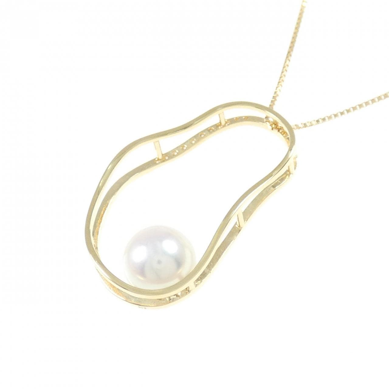 K18YG アコヤパール ネックレス 8.0mm