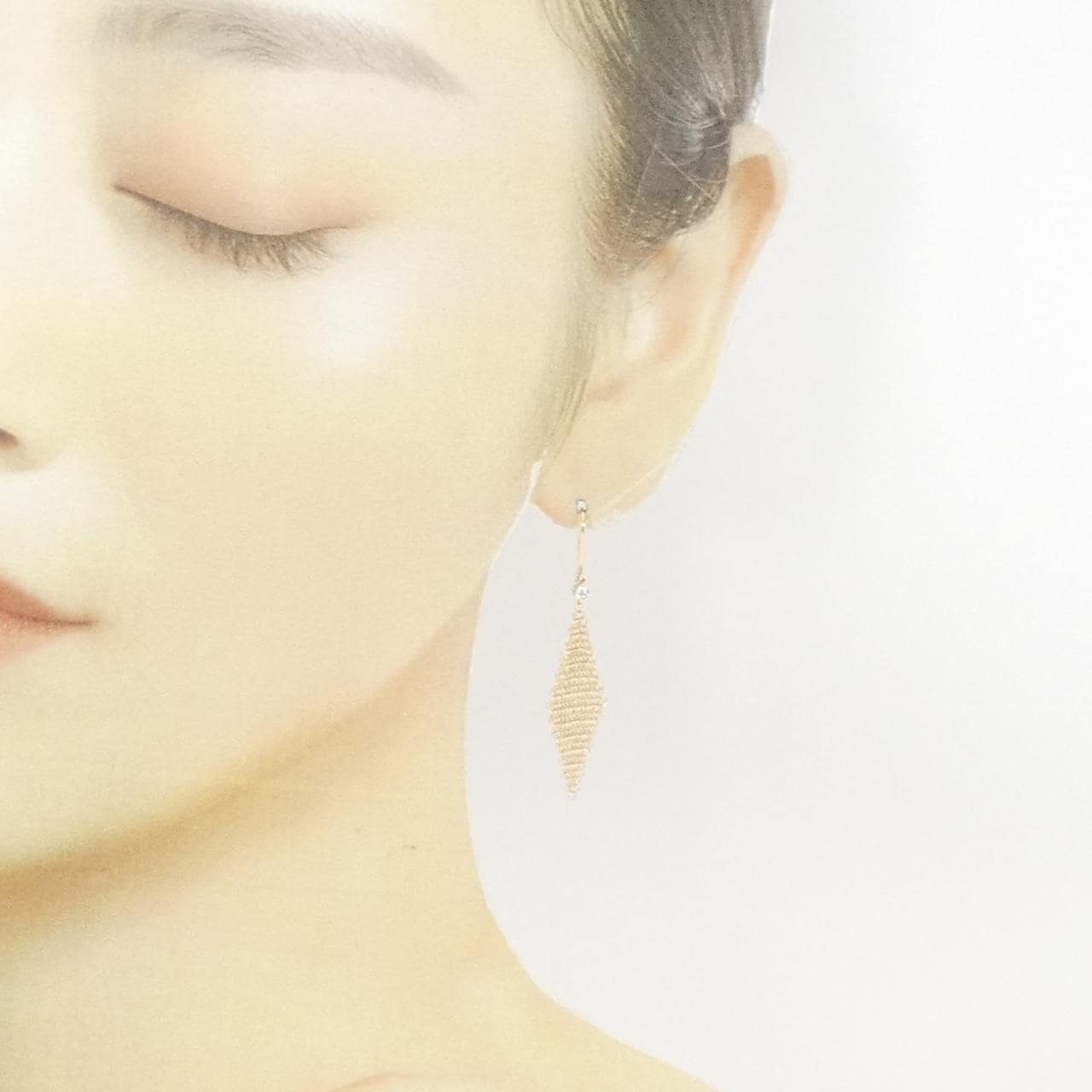 TIFFANY網狀迷你耳環单耳