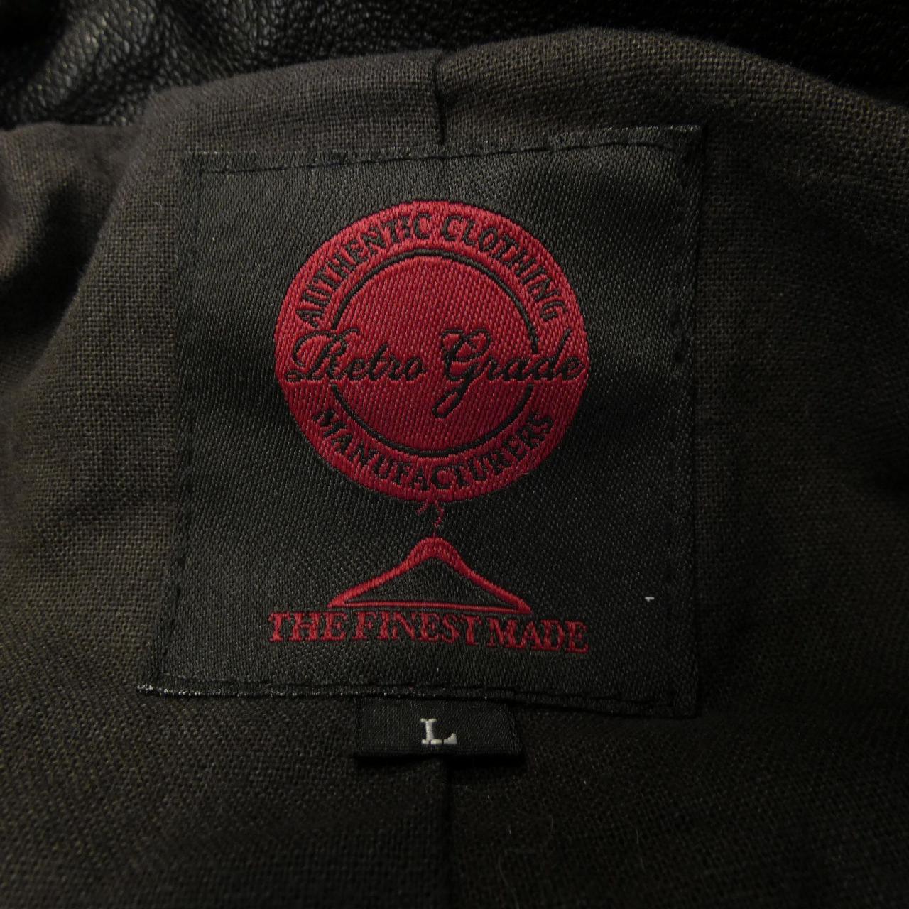 RETRO GRADE レザーライダースジャケット