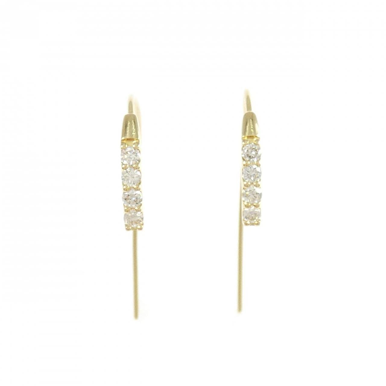 K18YG ダイヤモンド ピアス 0.20CT