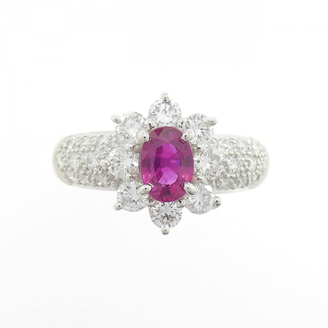 PT900 ルビー リング 0.630CT
