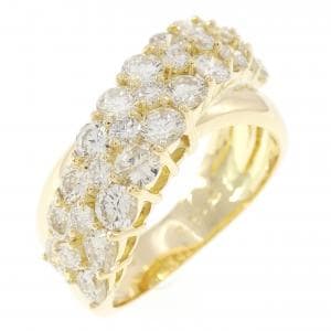 K18YG ダイヤモンド リング 2.23CT