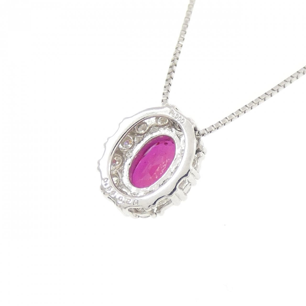 PT900/PT850 非加熱 ルビー ネックレス 0.54CT モザンビーク産