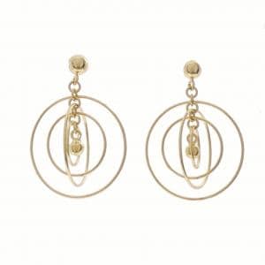 K18YG earrings