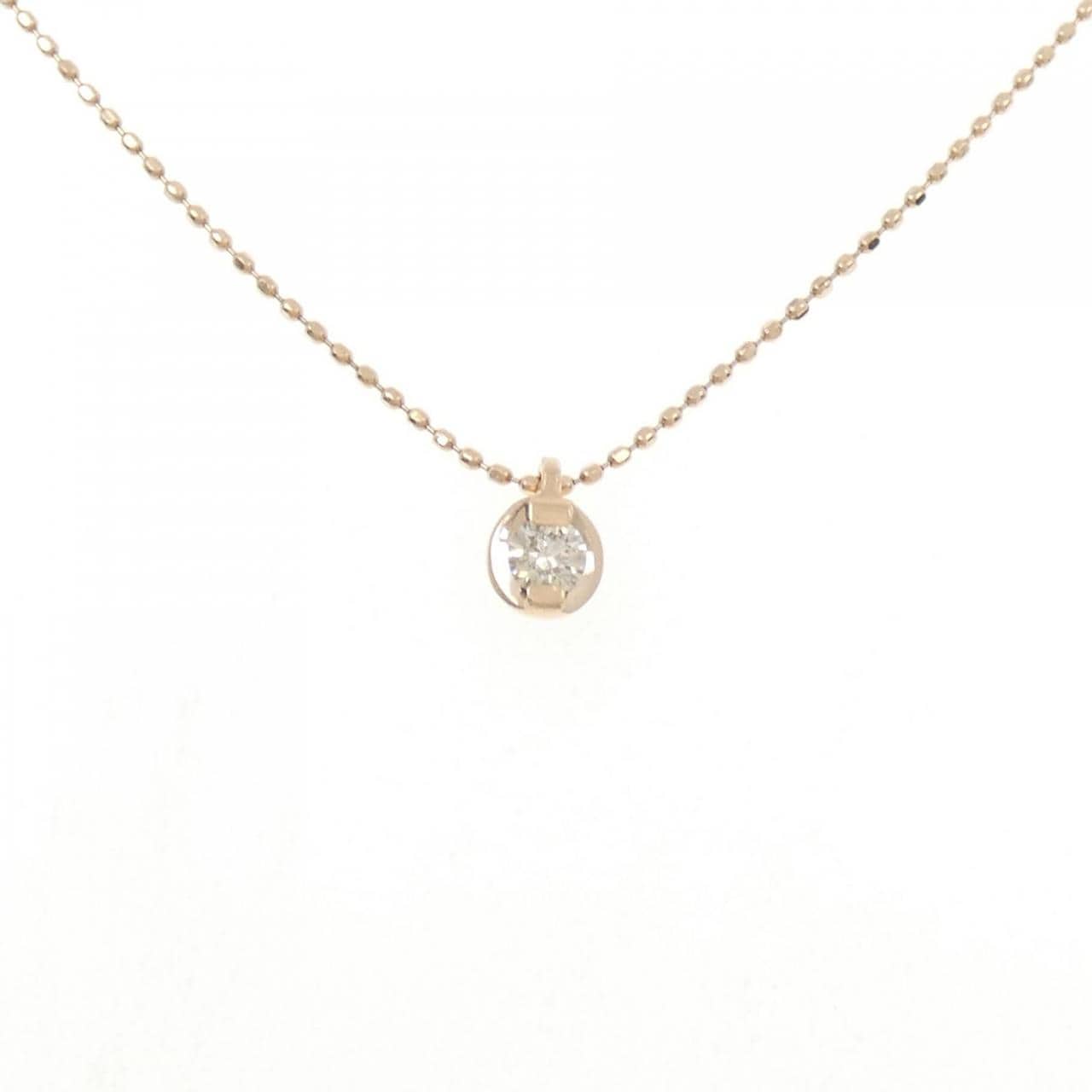 K10PG ダイヤモンド ネックレス 0.10CT