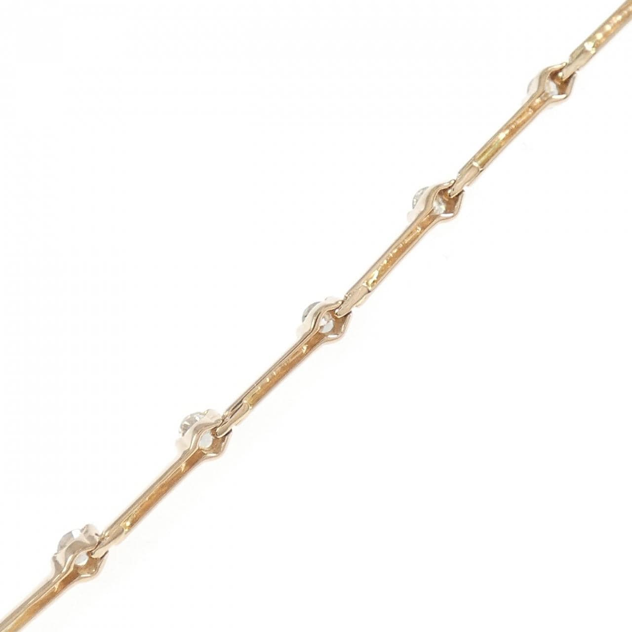 K18PG ダイヤモンド ブレスレット 0.74CT