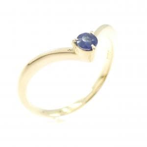 750YG サファイヤ リング 0.15CT