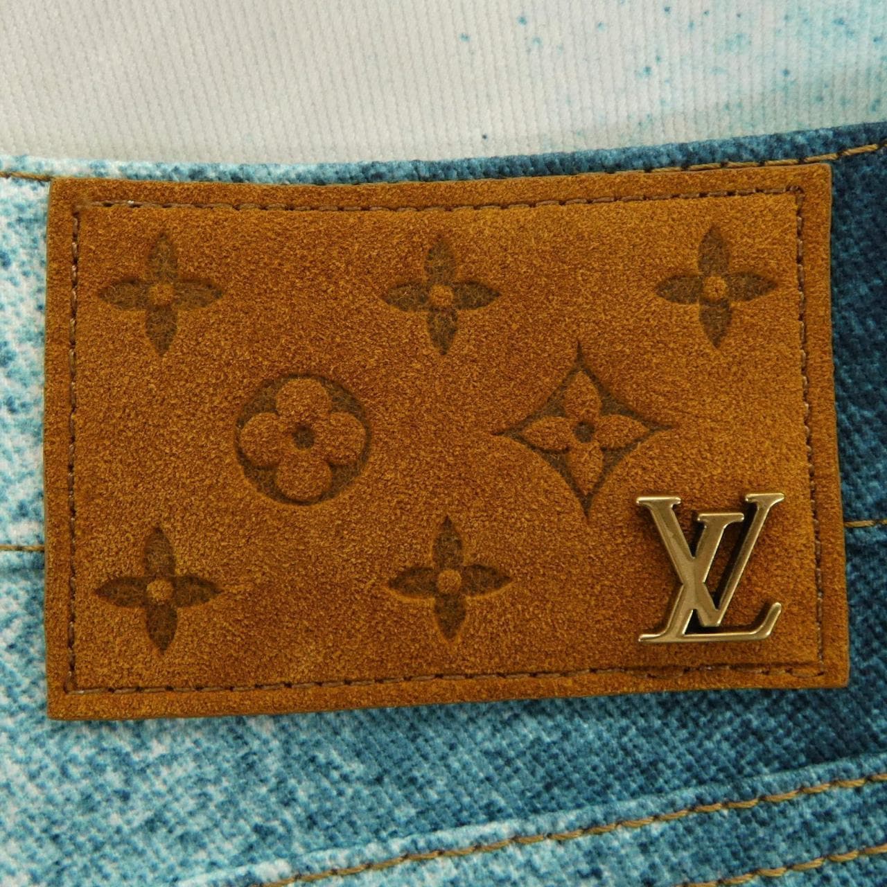 ルイヴィトン LOUIS VUITTON LVスプレーデニムパンツ HOD10XU13 ジーンズ