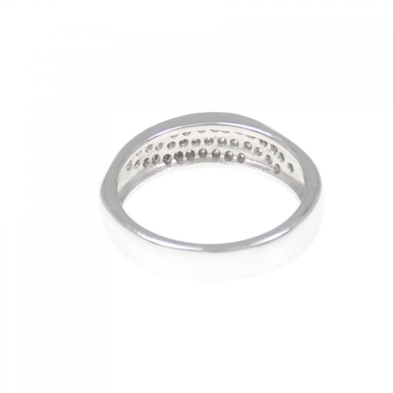 K18WG パヴェ ダイヤモンド リング 0.26CT