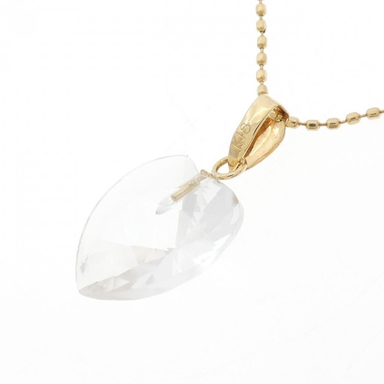 K18YG Heart Quartz Necklace