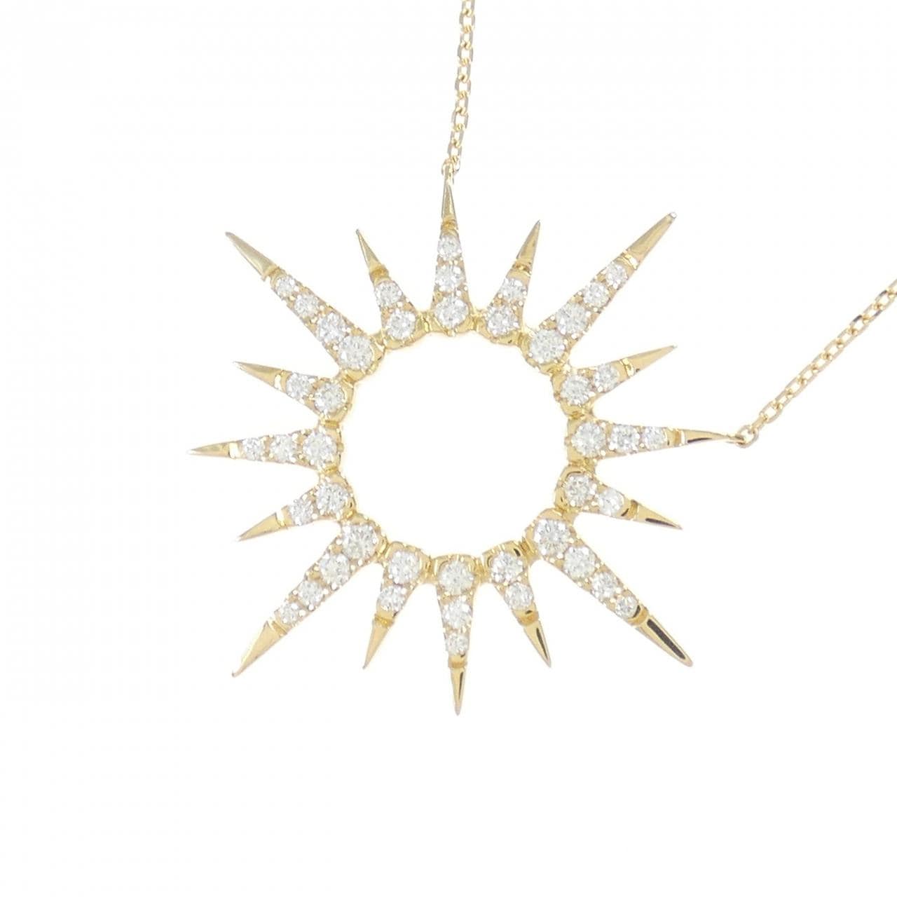 STAR JEWELRY Sunburst Necklace 0.47CT