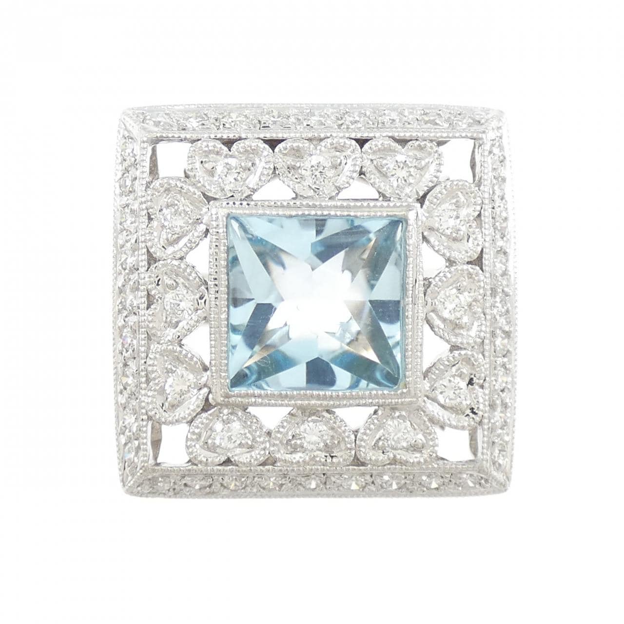 750WG ブルートパーズ リング