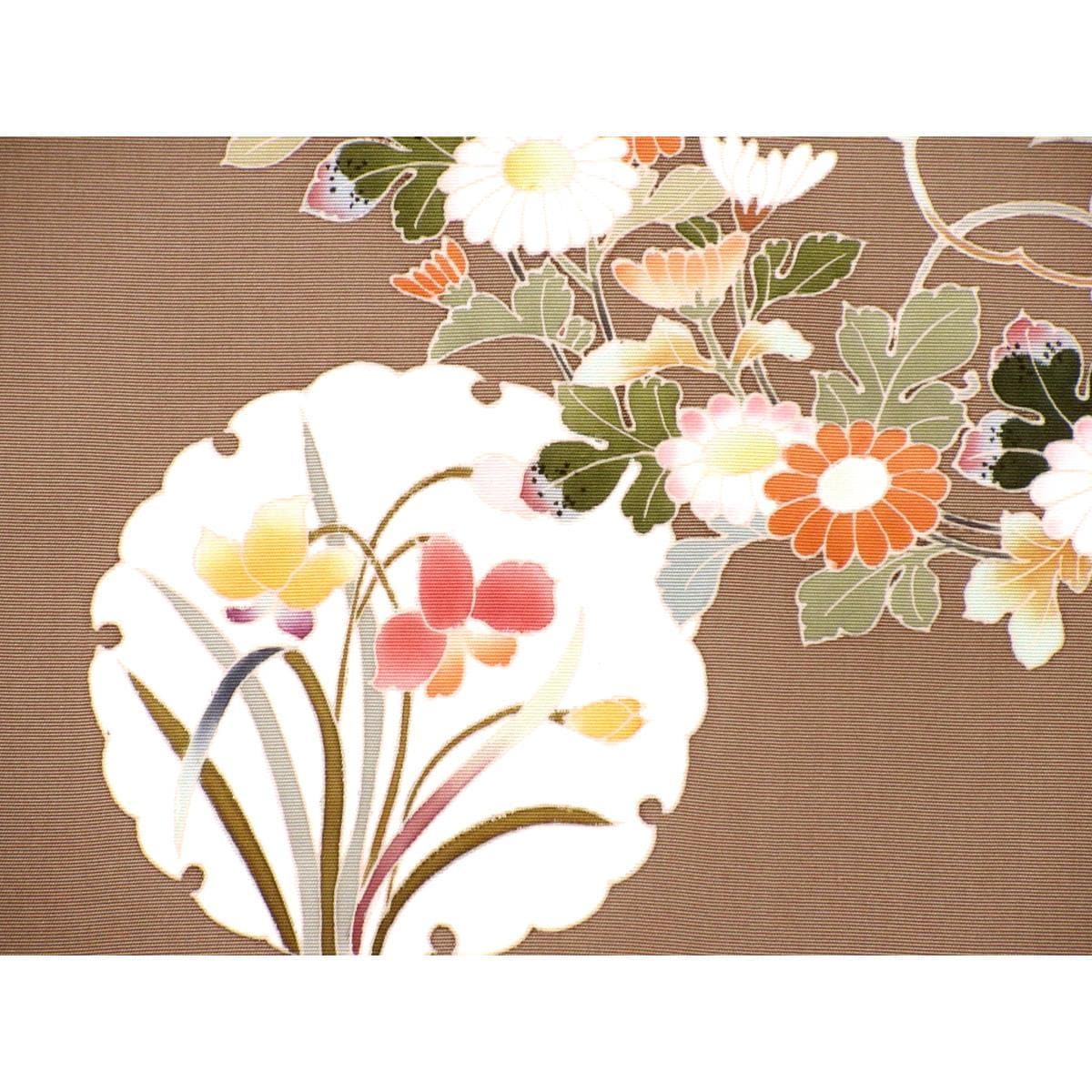 名古屋帯　塩瀬染帯　友禅加工