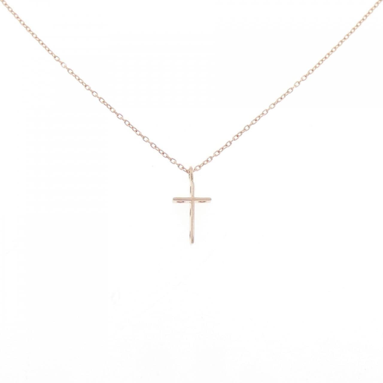 K10PG クロス ネックレス