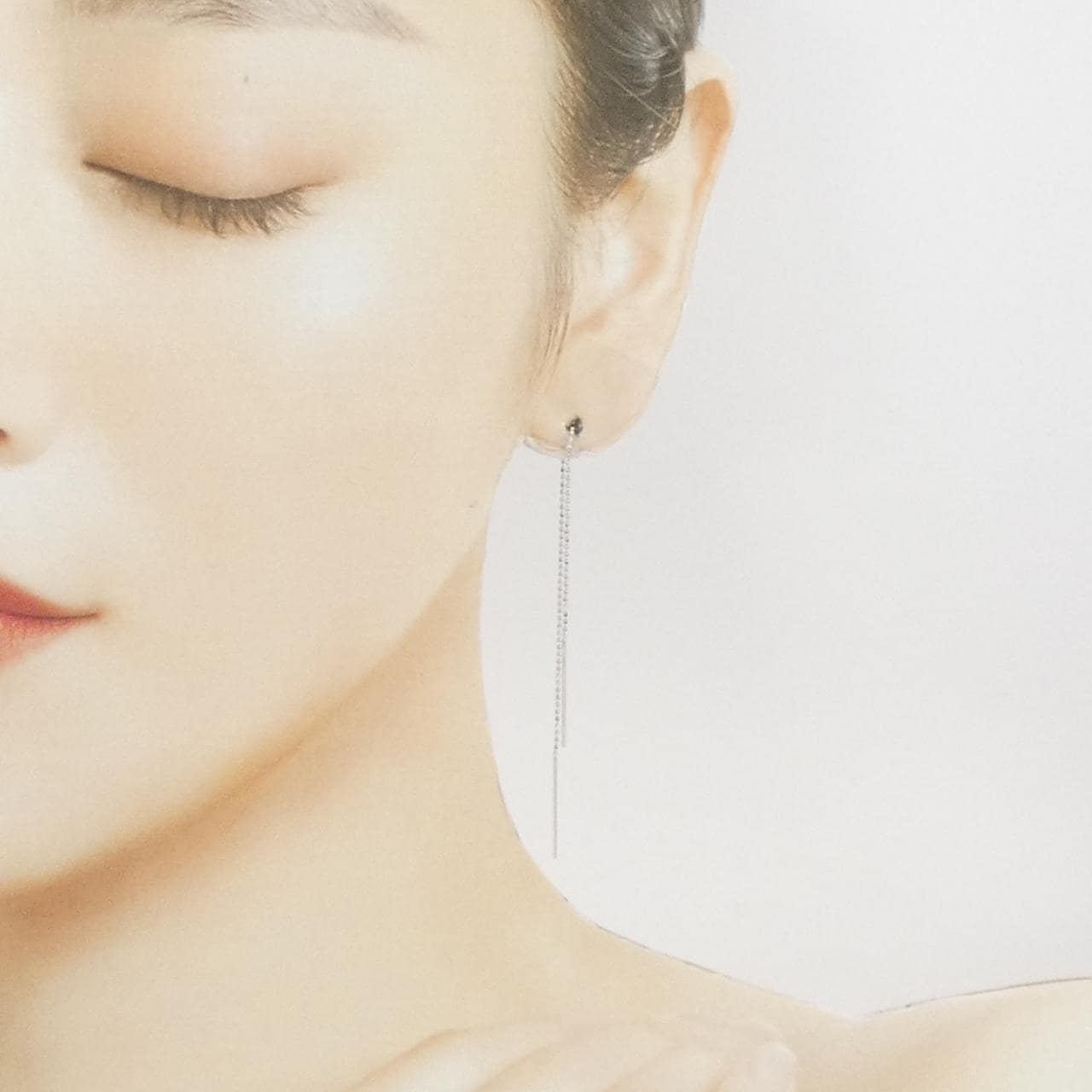 4゜C K18WG ピアス