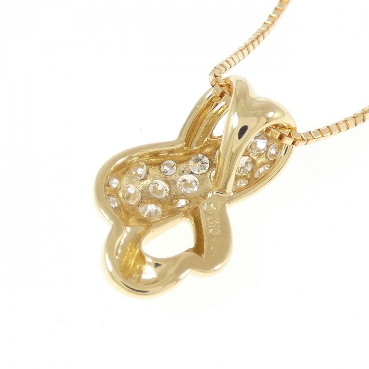 K18YG ダイヤモンド ネックレス 0.64CT