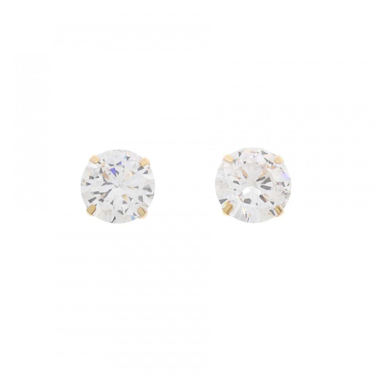 K18YG キュービック ピアス