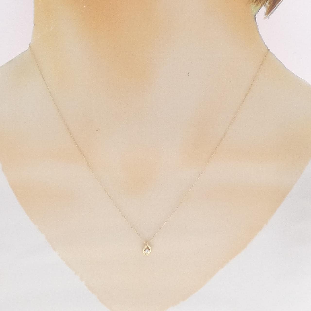 K10YG ダイヤモンド ネックレス 0.02CT