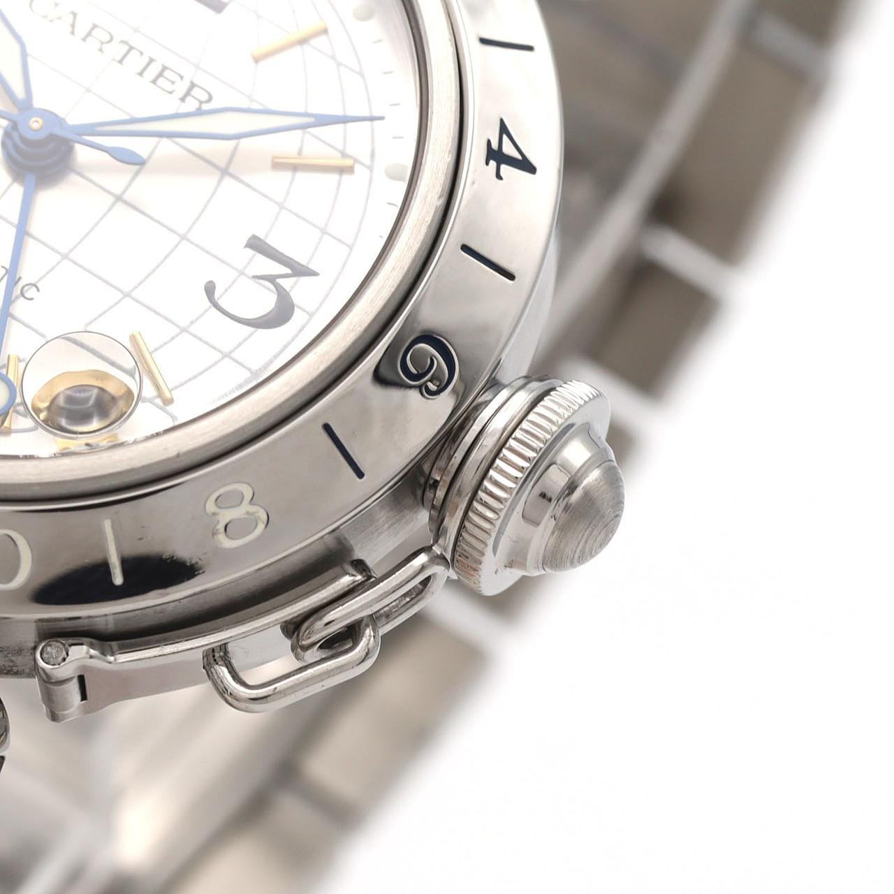 カルティエ パシャC GMT W31029M7 SS 自動巻