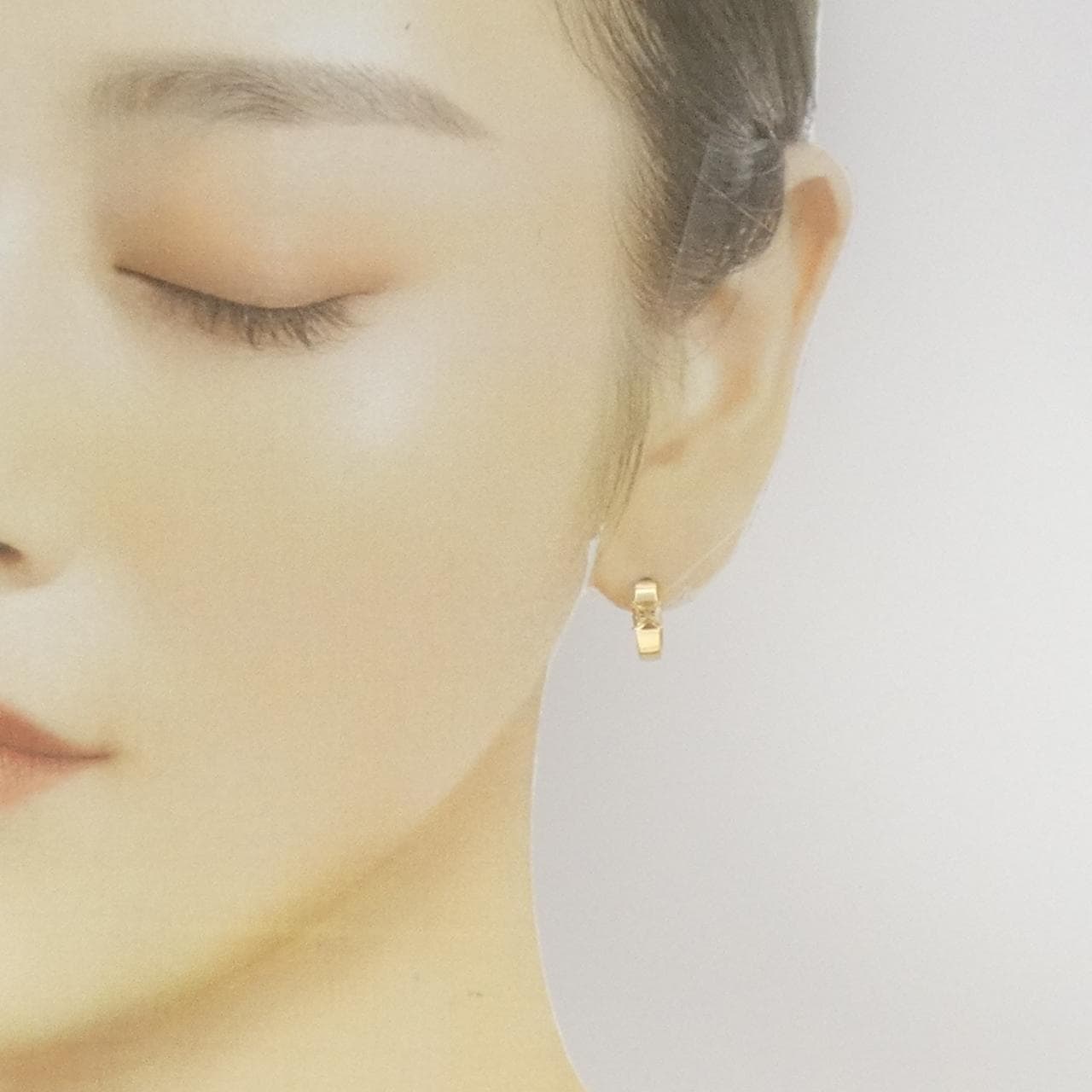 K18YG インペリアルトパーズ ピアス 0.60CT