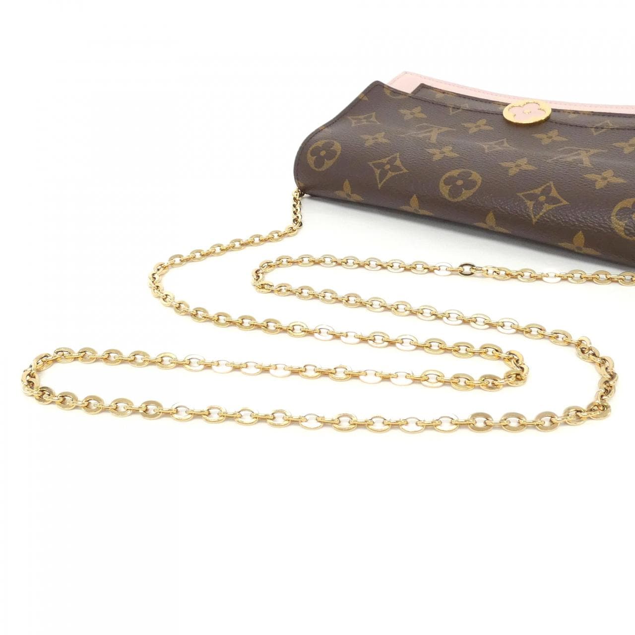 LOUIS VUITTON Monogram Portefeuille Flor 鏈條 M67405 鏈條錢包