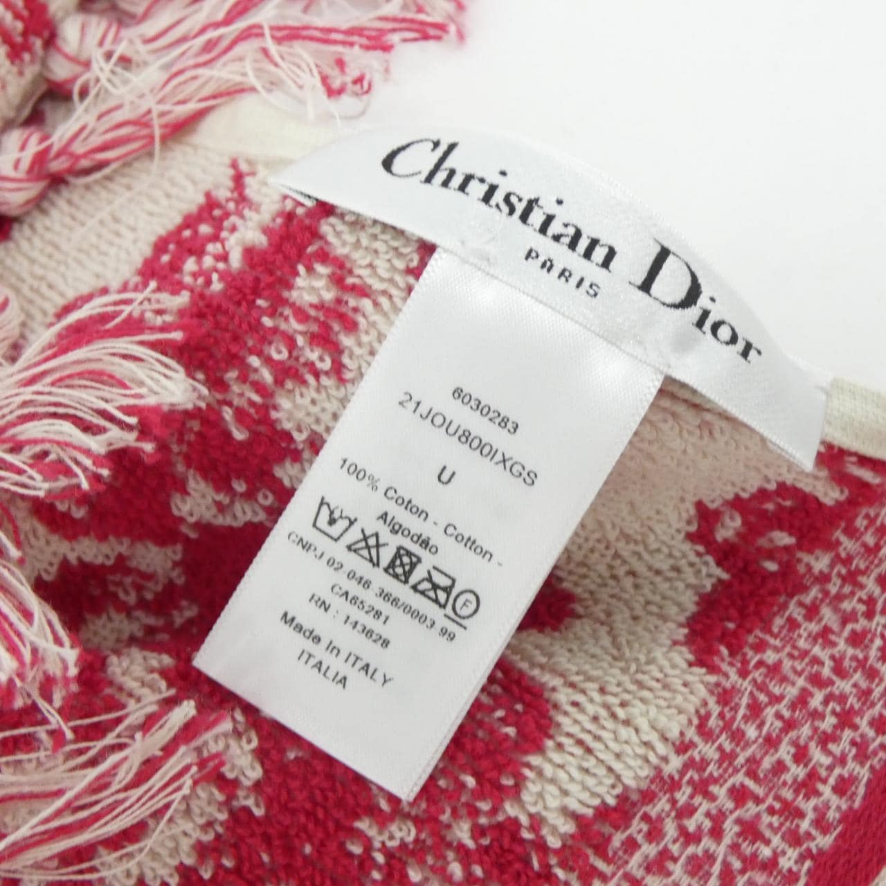 Christian DIOR 21JOU800IXGS Bath Towel