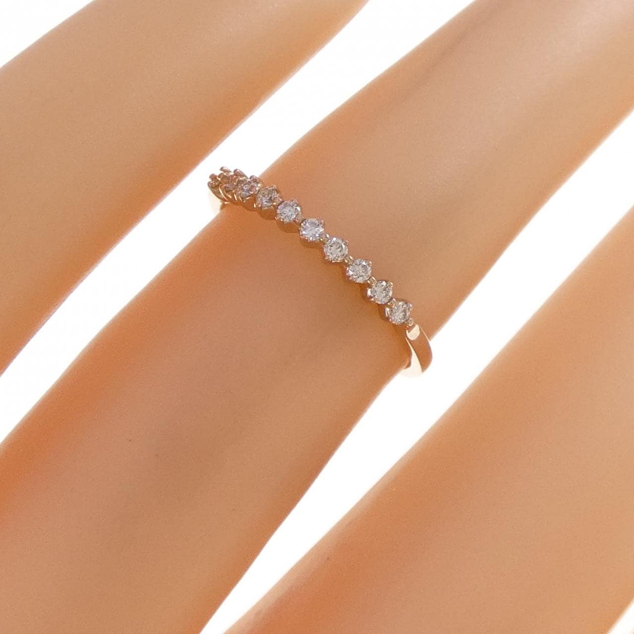 K18PG ダイヤモンド リング 0.10CT