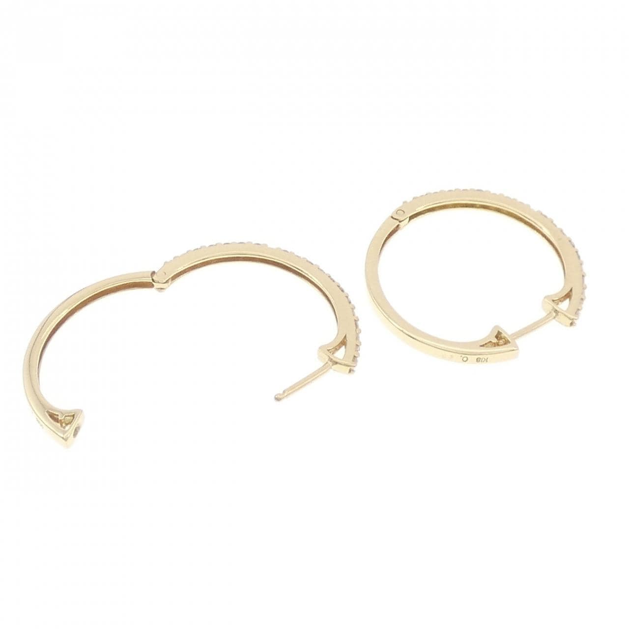 K18YG ダイヤモンド ピアス 0.50CT