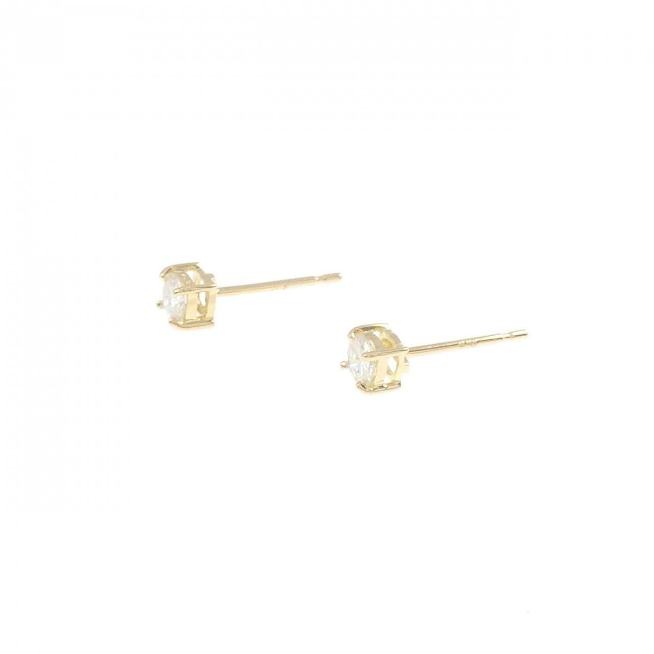 [Remake] K18YG solitaire Diamond earrings 0.20CT