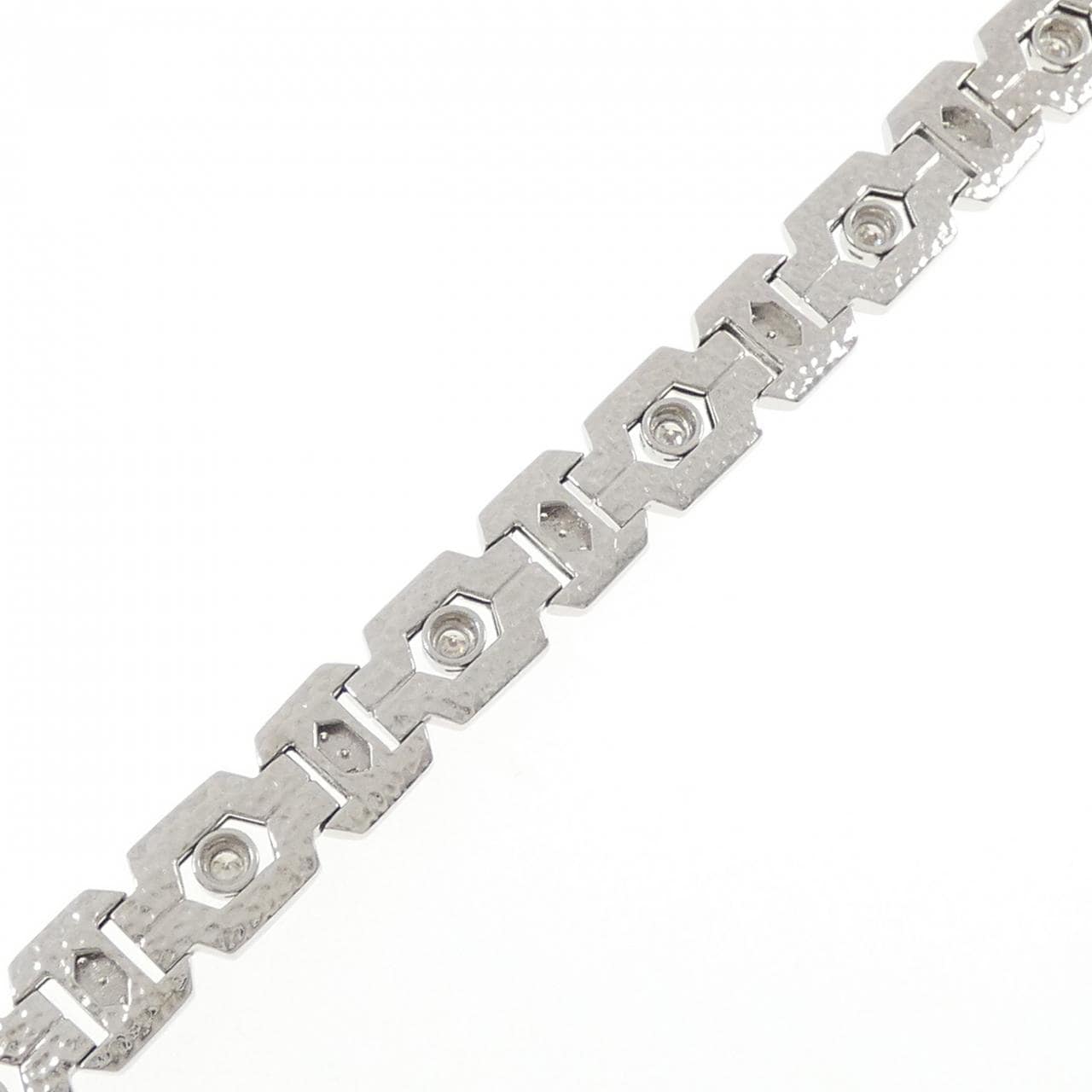 K18WG ダイヤモンド ブレスレット 1.10CT