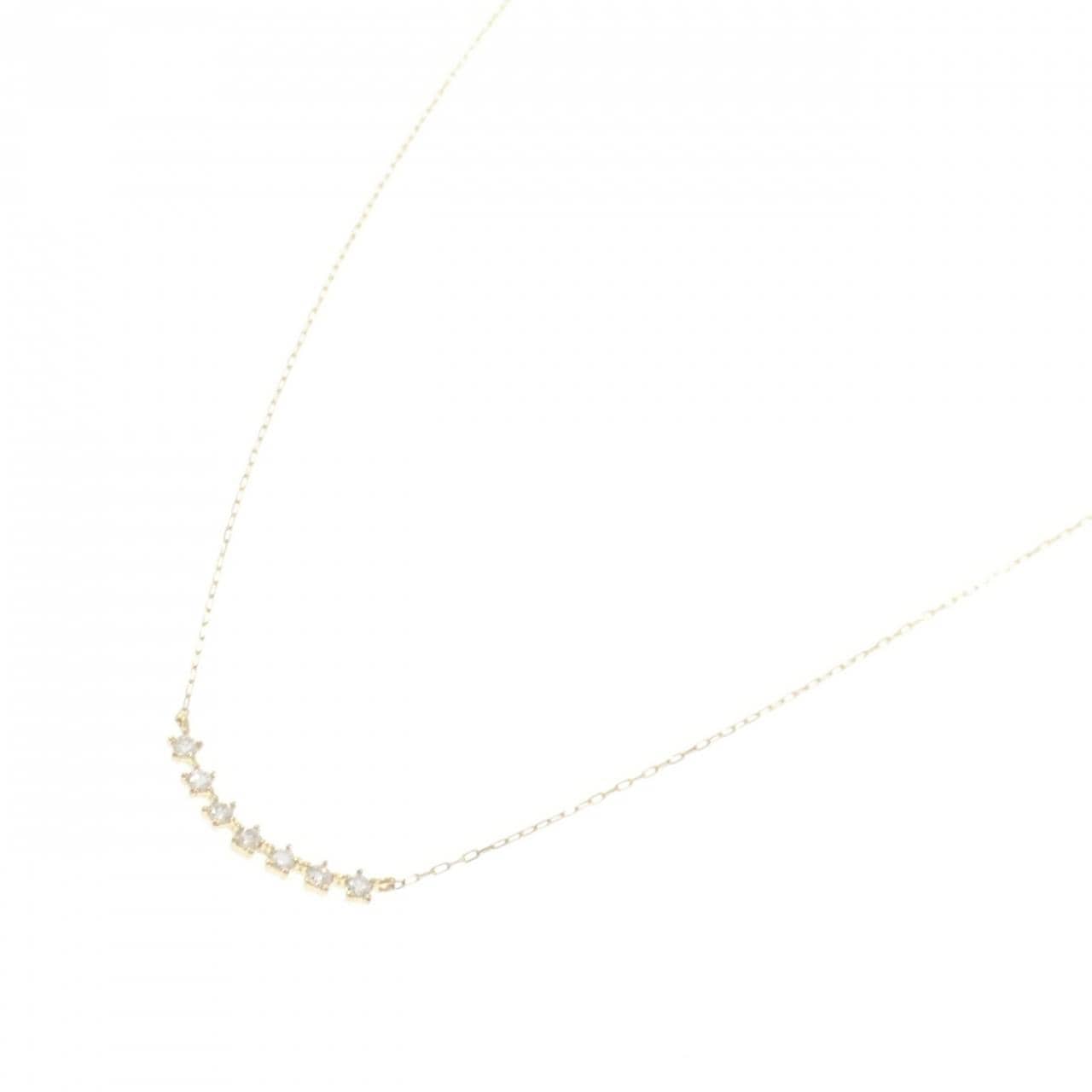 [BRAND NEW] K18YG Diamond Necklace 0.08CT