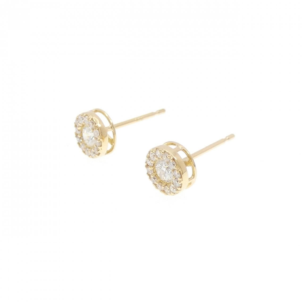 【リメイク】K18YG ダイヤモンド ピアス 0.30CT