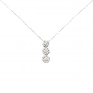 K18WG ダイヤモンド ネックレス 0.40CT