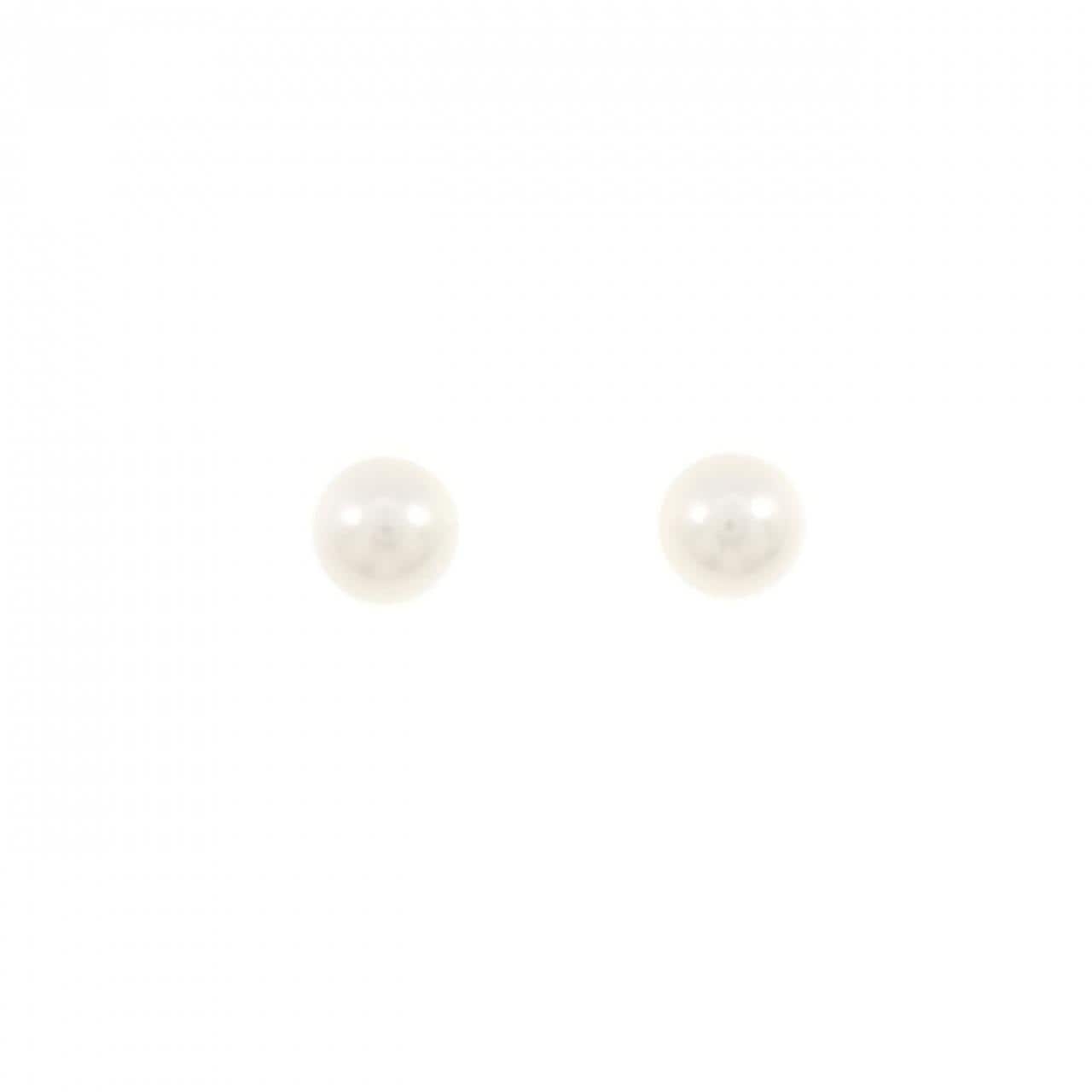 K18YG アコヤパール ピアス 6.4mm