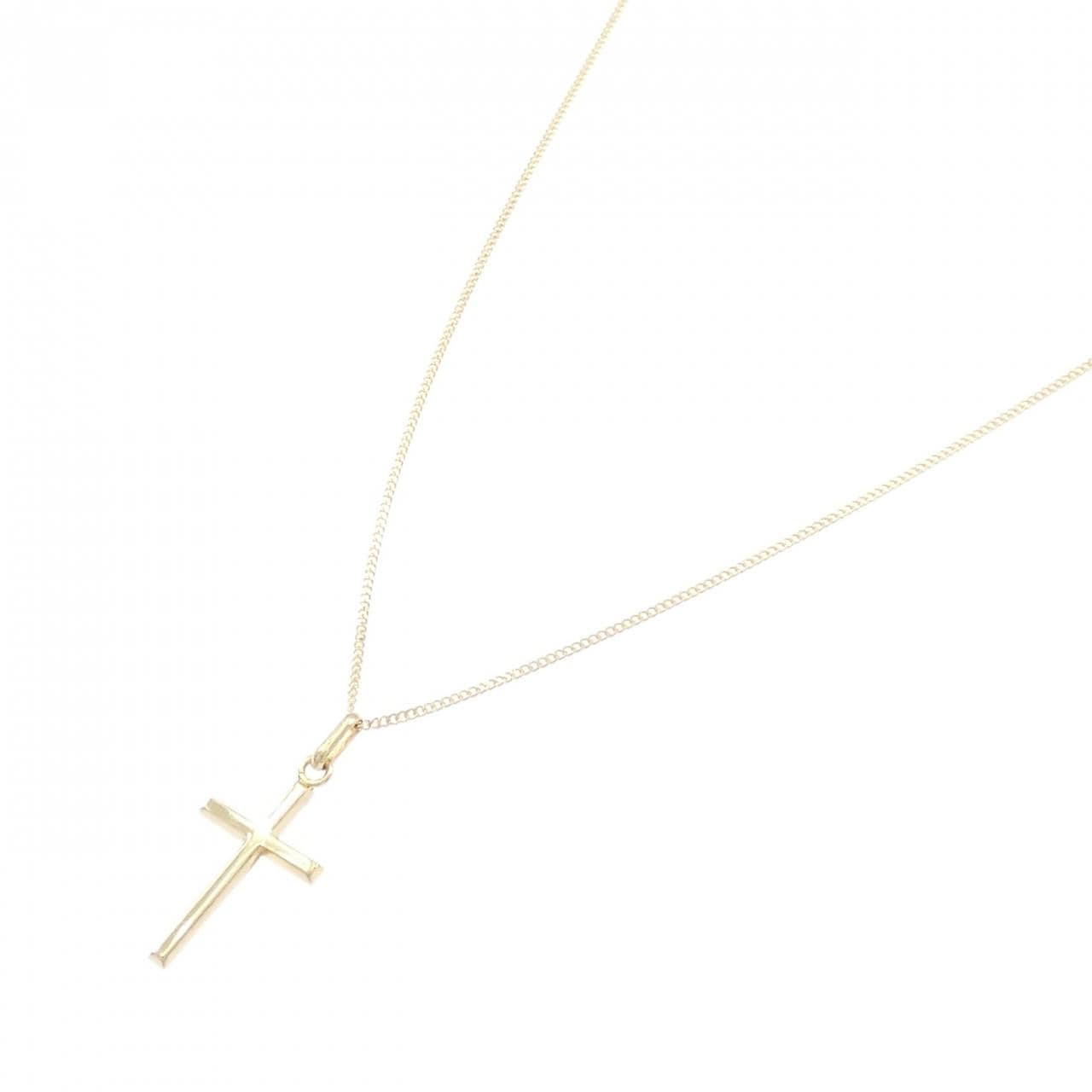 K18YG クロス ネックレス
