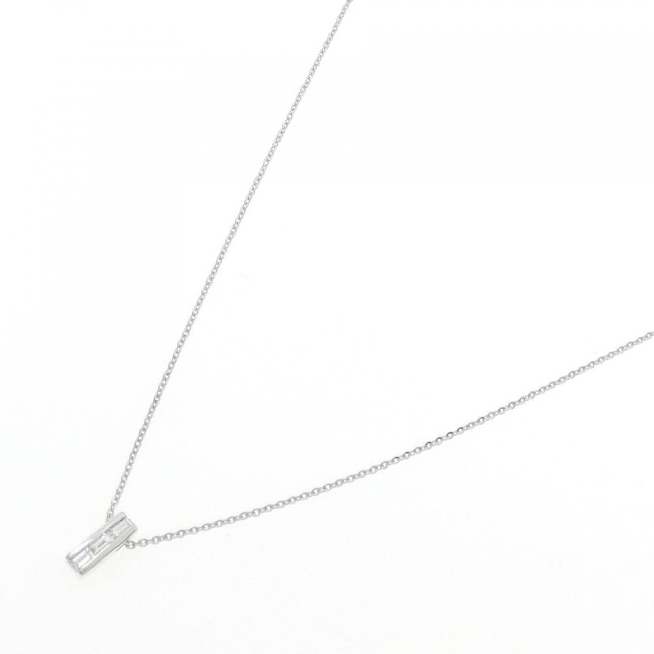 K18WG ダイヤモンド ネックレス 0.11CT