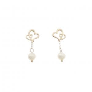 4゜C ハート 淡水パール ピアス