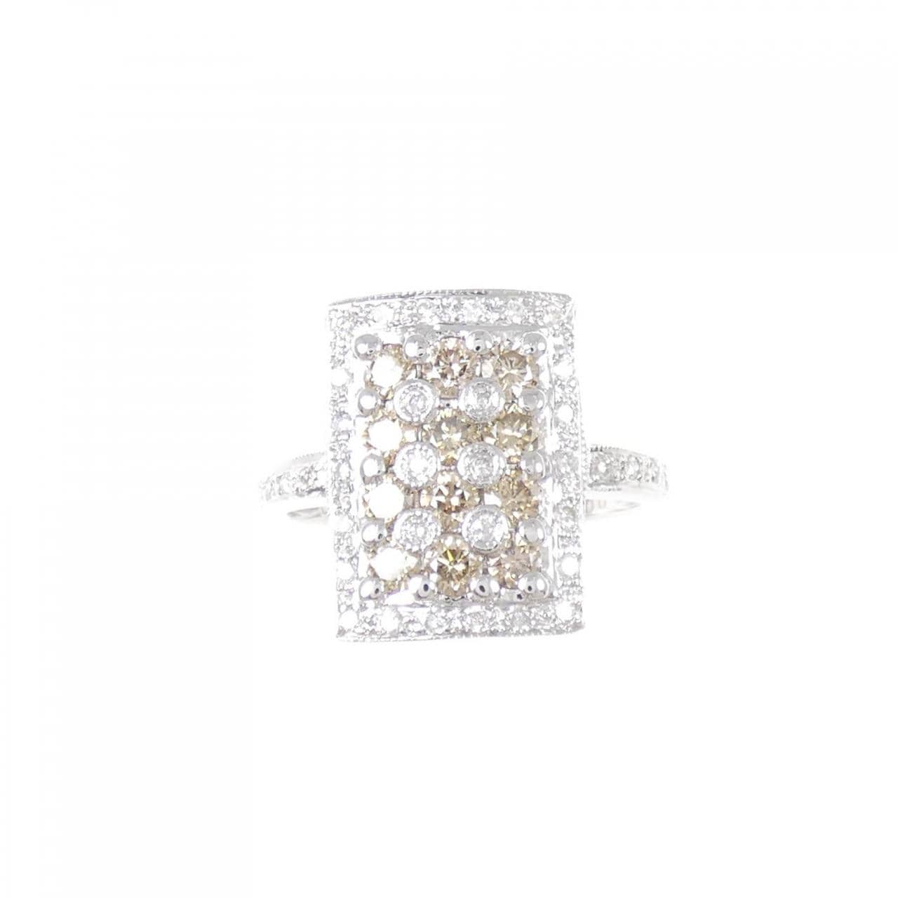 K18WG ダイヤモンド リング 1.00CT