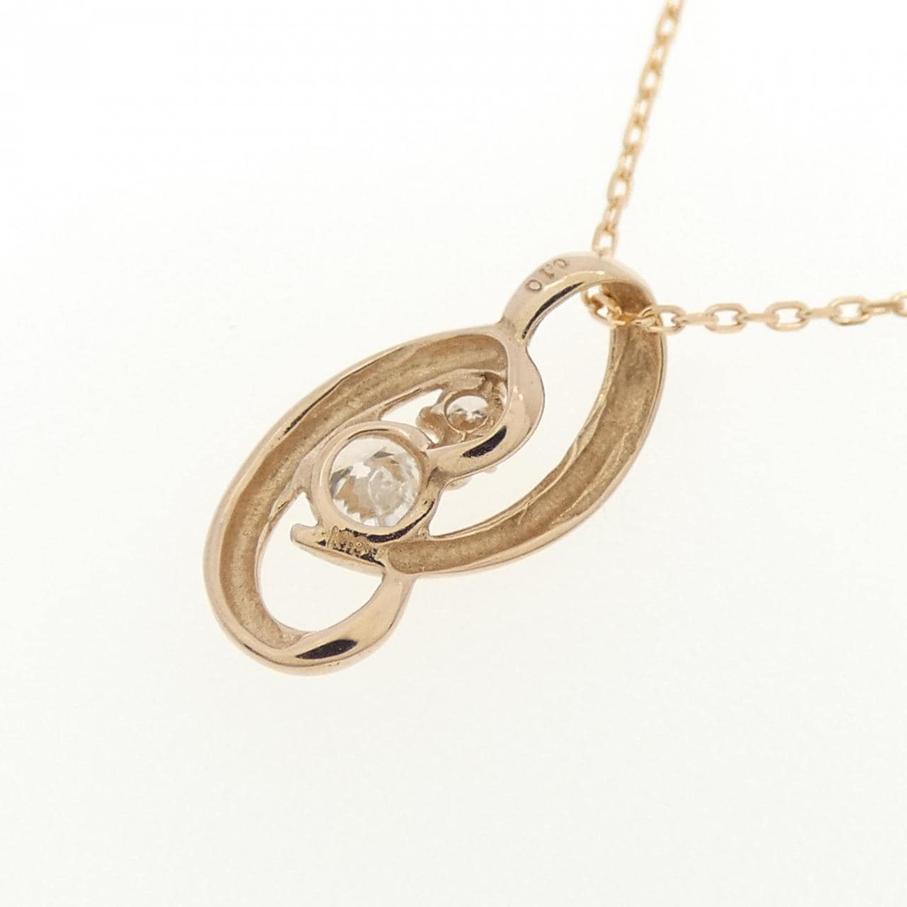 K18PG ダイヤモンド ネックレス 0.10CT