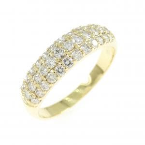 K18YG パヴェ ダイヤモンド リング 0.50CT