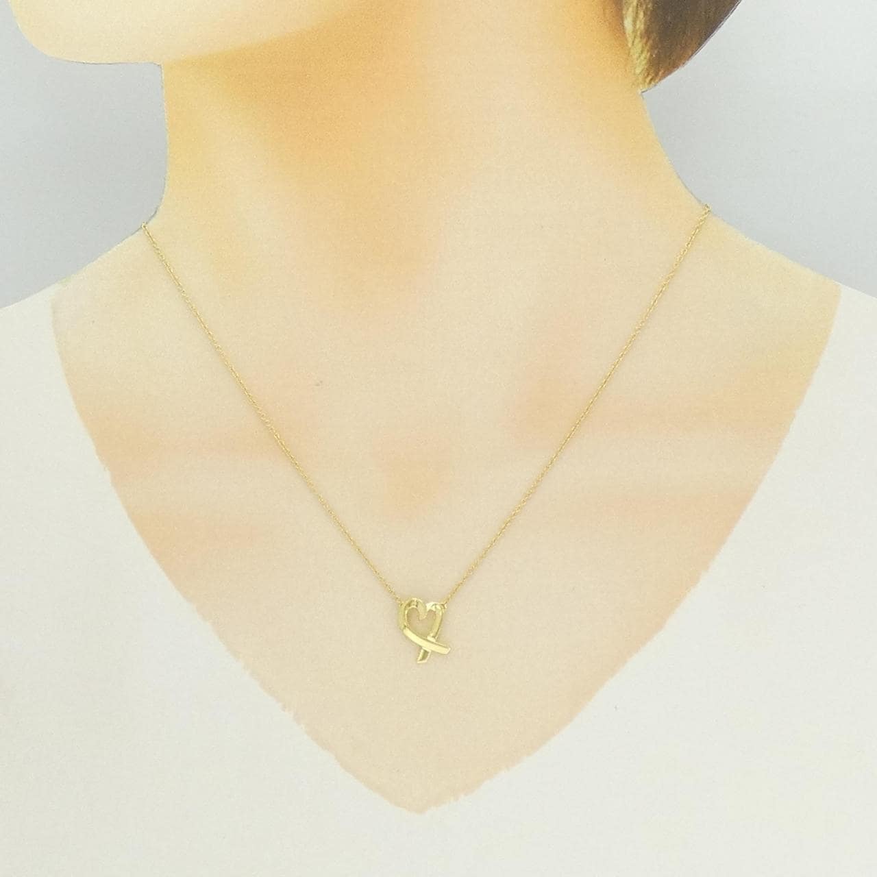 ティファニー ラビングハート ネックレス
