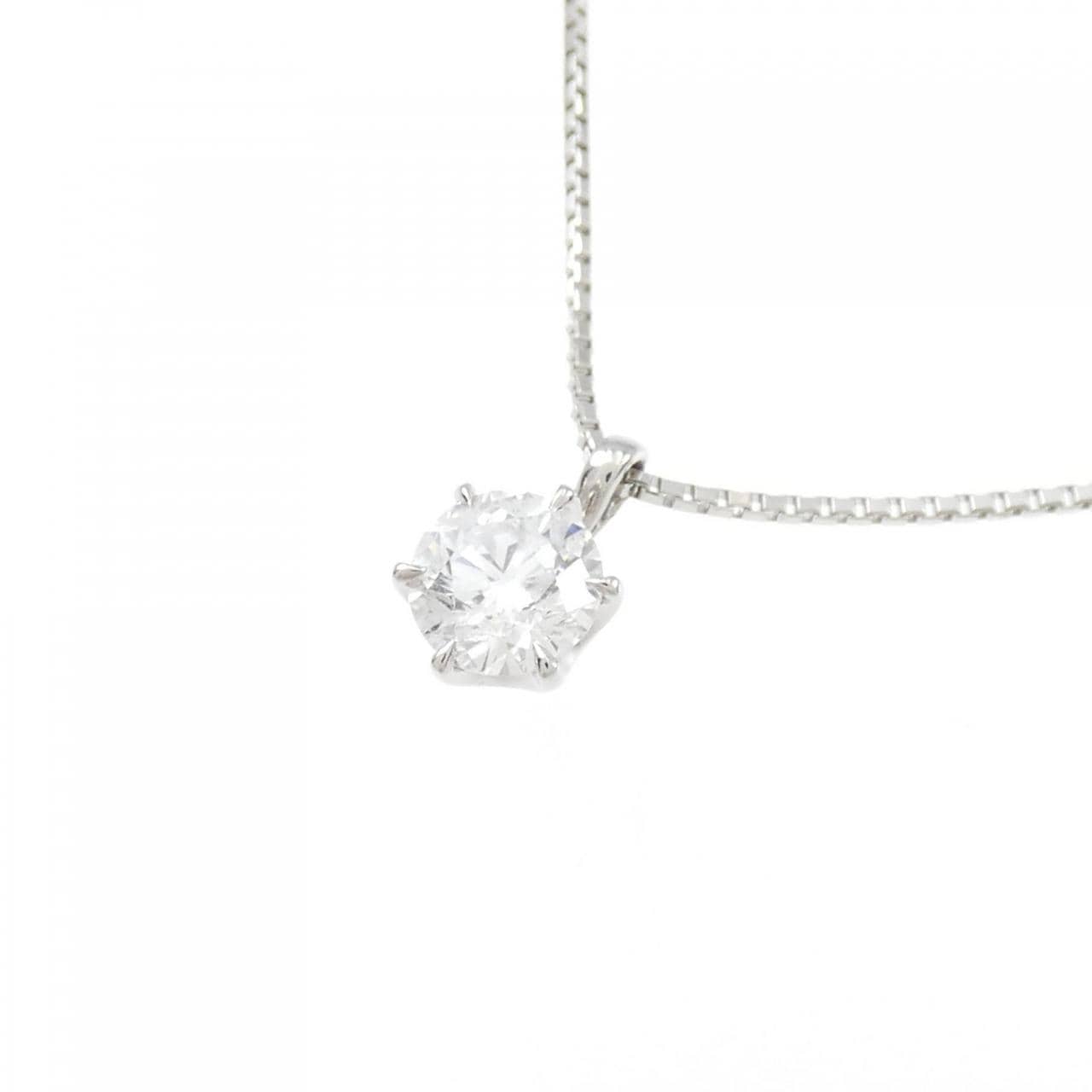 [BRAND NEW] PT Diamond Necklace 0.506CT E SI2 VG