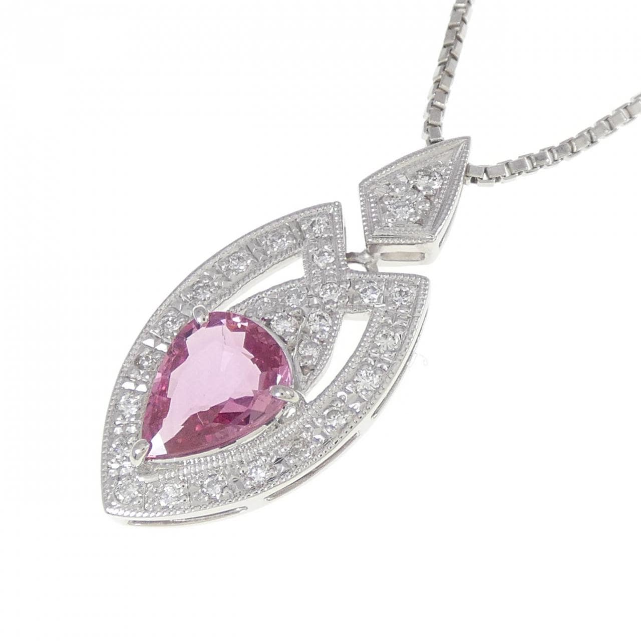 PT Sapphire Necklace 1.14CT