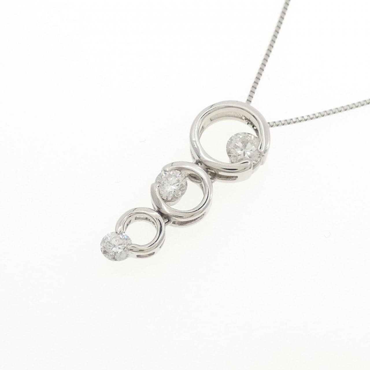 PT900/PT850 ダイヤモンド ネックレス 0.70CT