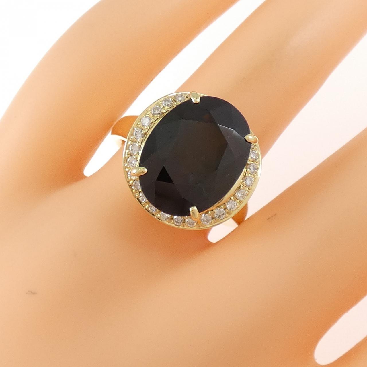 K18YG サファイヤ リング 8.88CT